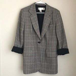 Vintage Plaid Blazer